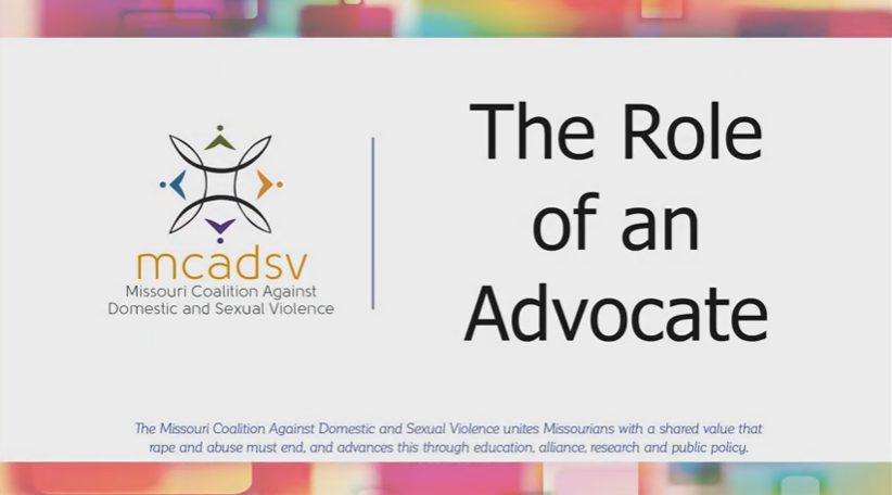 The Role of an Advocate
