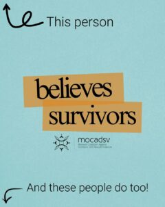 This person believes survivors. And these people do too
